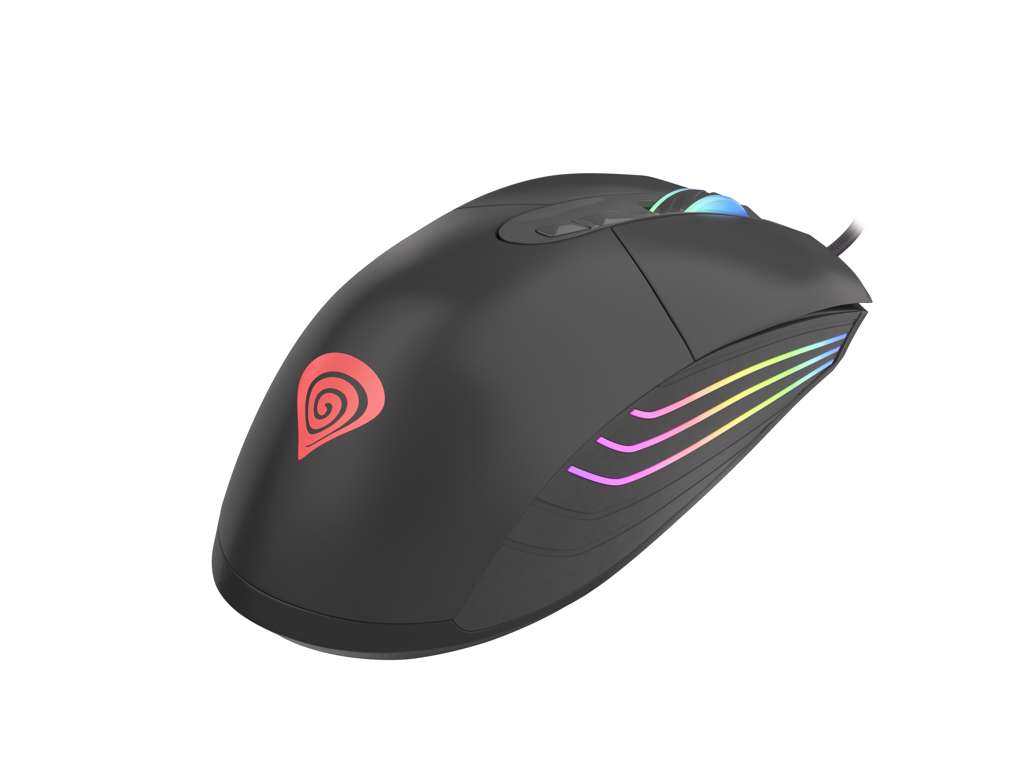 Genesis Xenon 220 RGB mouse da gioco con tasti programmabili 6400 DPI Nero 1,8m