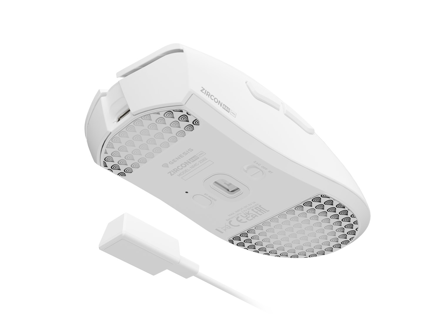 Genesis Gaming Maus ZIRCON 880 PRO kabellos wß 8K/8K 30k dpi Gaming Maus wireless