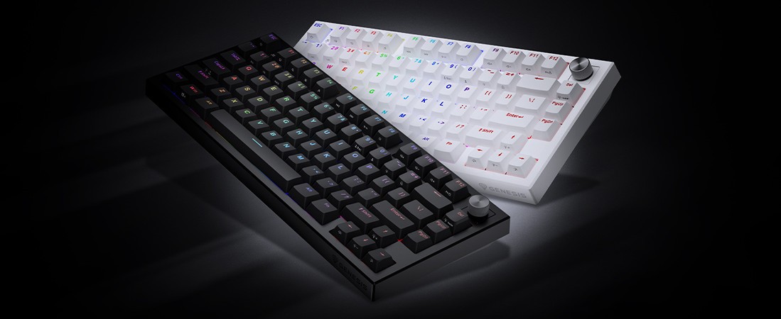 Compact design, proprietary switches, maximum control. GENESIS Thor 404 75%
