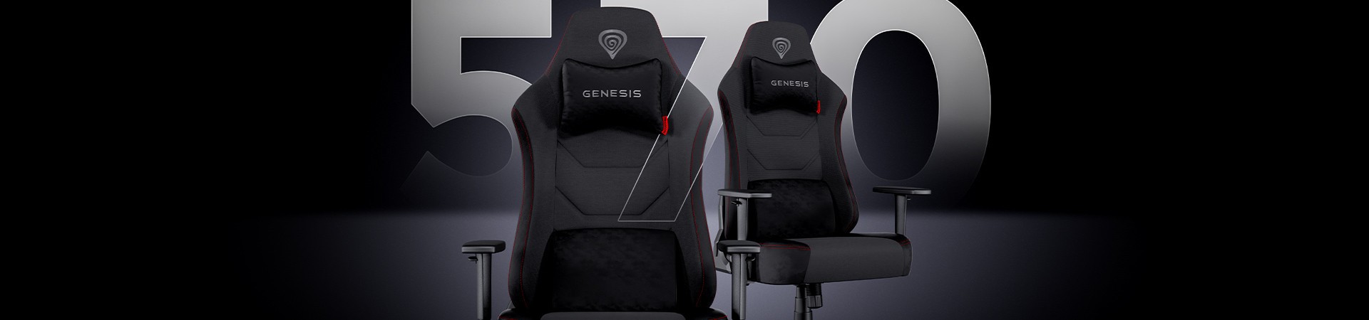 Unlimited comfort. Discover the GENESIS Nitro 570 chair