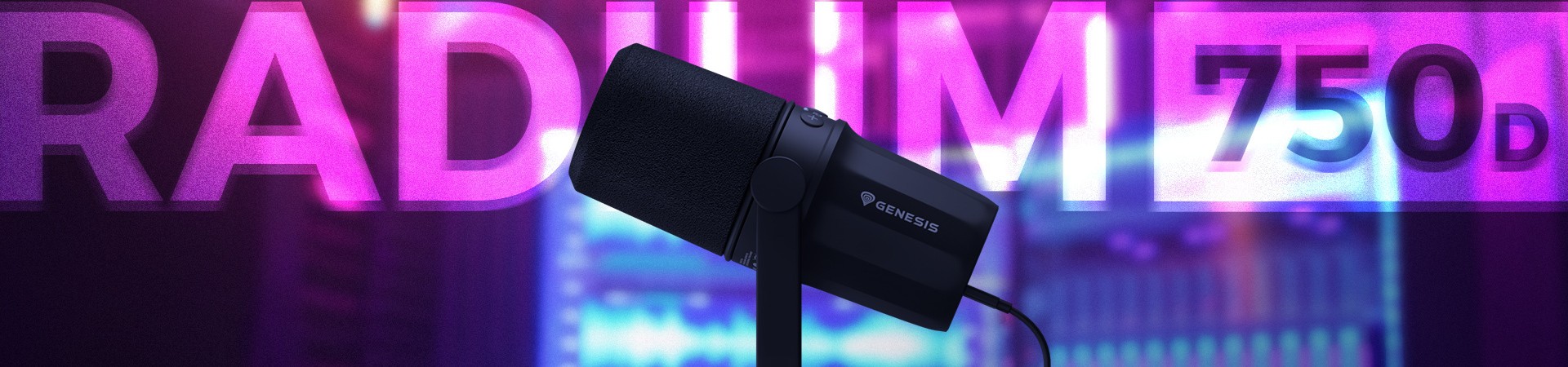 Your voice with studio precision. GENESIS Radium 750D microphone premiere.