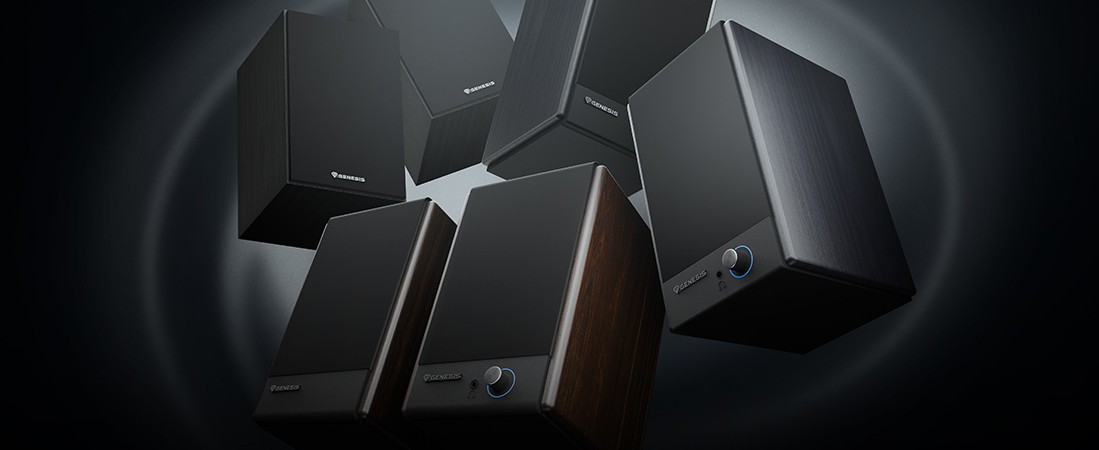 Powerful sound and complete control. Discover the new GENESIS Arsen 502 BT and 402 BT speakers