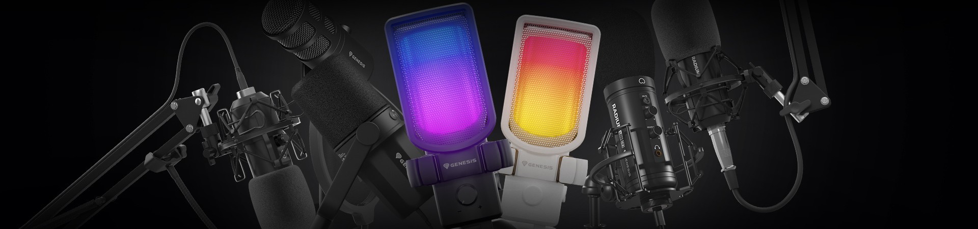 GENESIS Radium microphones - from streaming to the studio