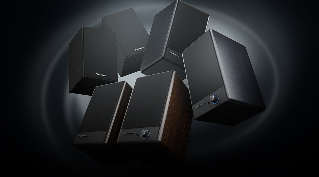 Powerful sound and complete control. Discover the new GENESIS Arsen 502 BT and 402 BT speakers