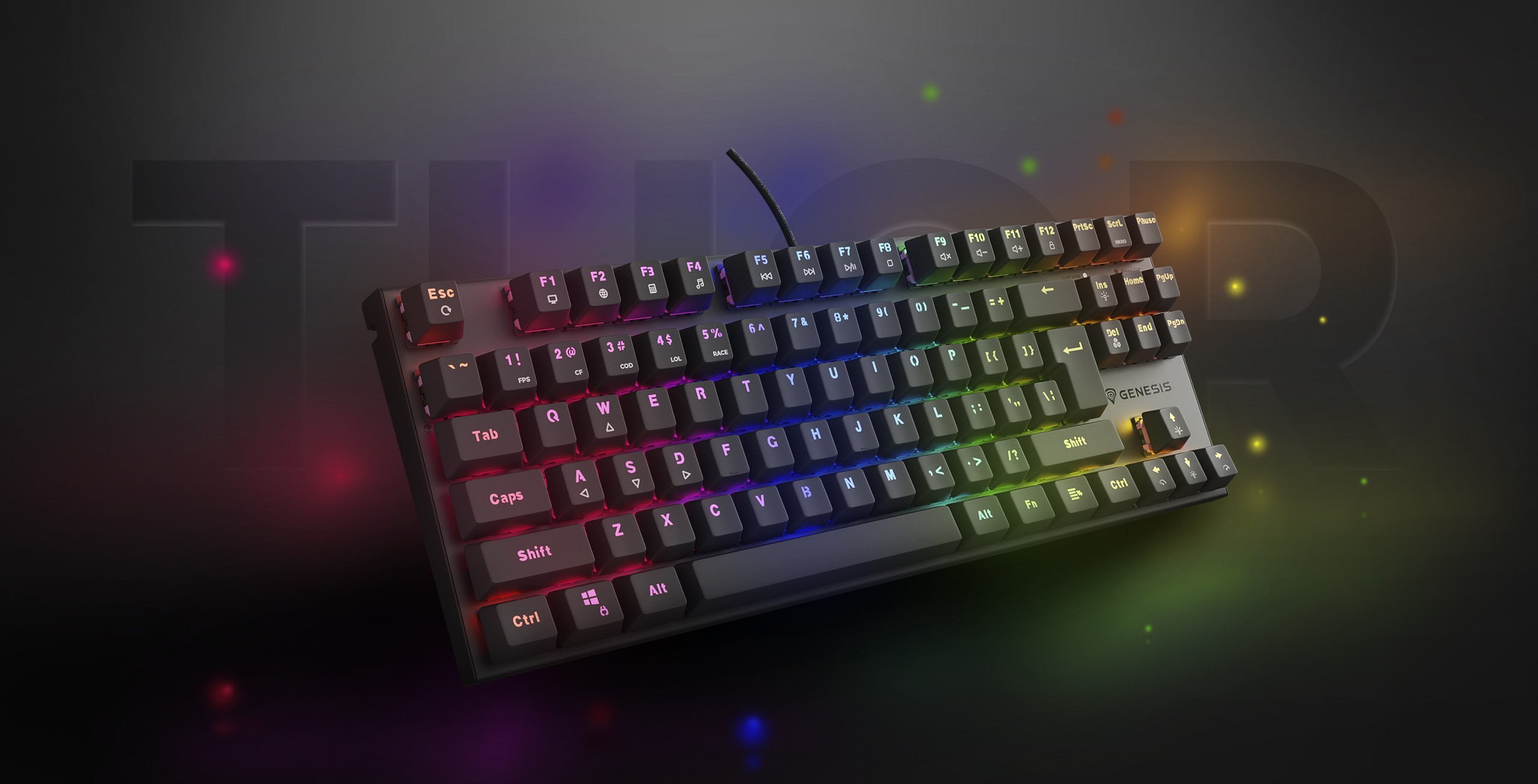 Genesis Thor 303 TKL Black (Outemu Peach Silent)