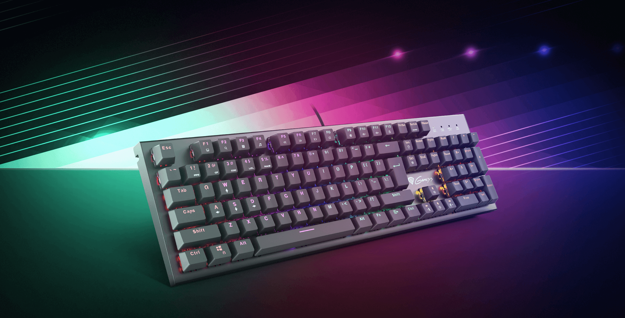 Genesis Thor 300 RGB Outemu Red