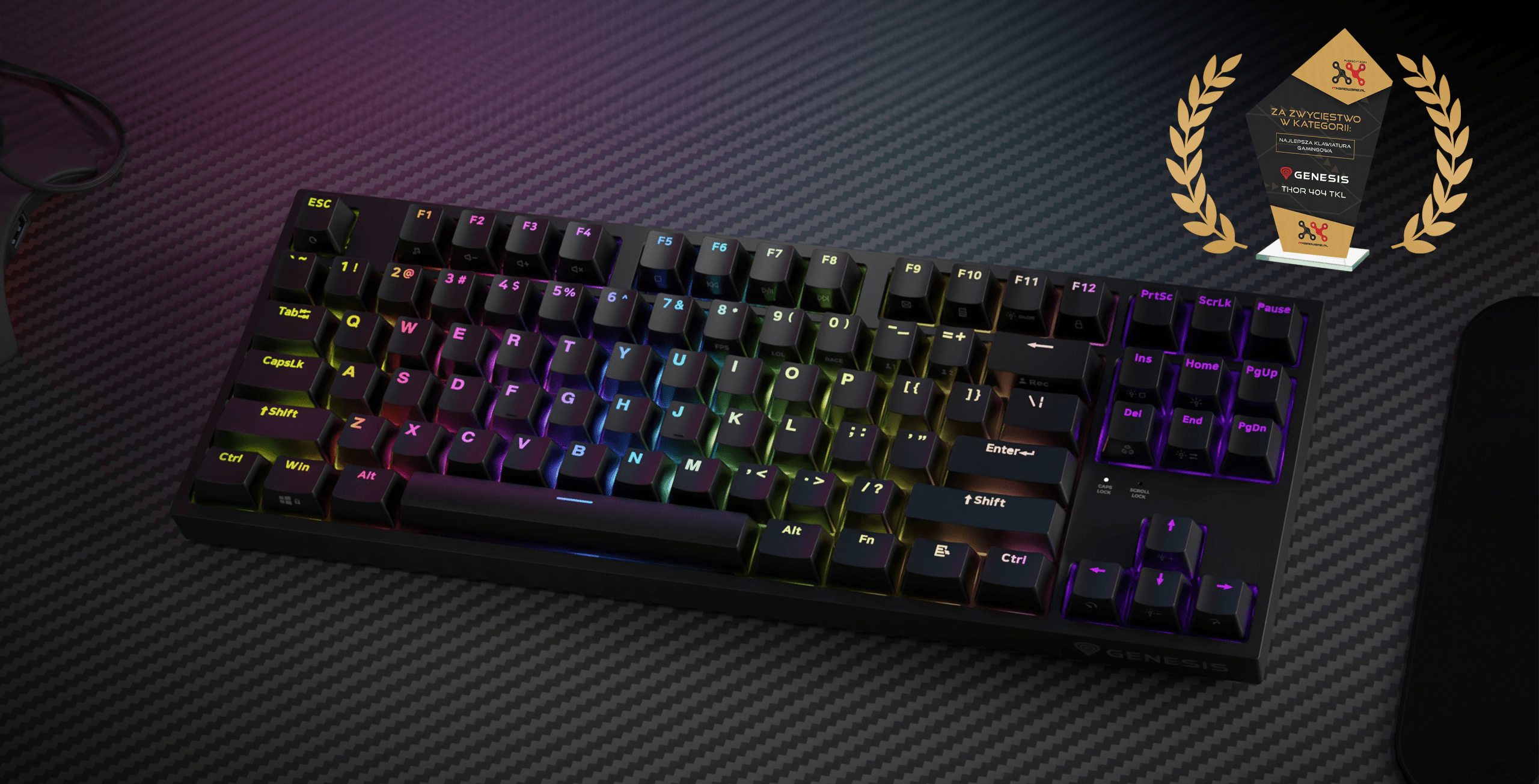 Genesis Thor 404 TKL Black (Gateron Yellow Pro)