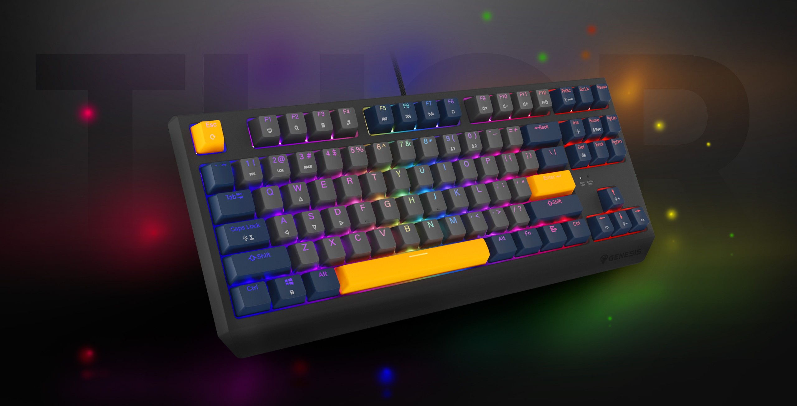 Genesis Thor 230 TKL Naval Blue Negative (Outemu Panda)