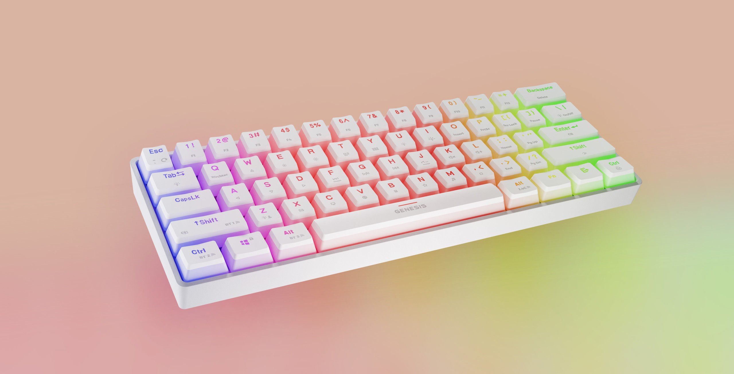 Genesis Thor 660 G2 White (Gateron Red)