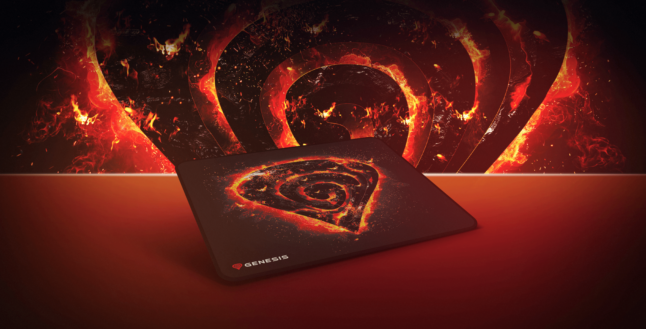Genesis MOUSE PAD GENESIS CARBON 500 M FIRE 300X250MM (M12)