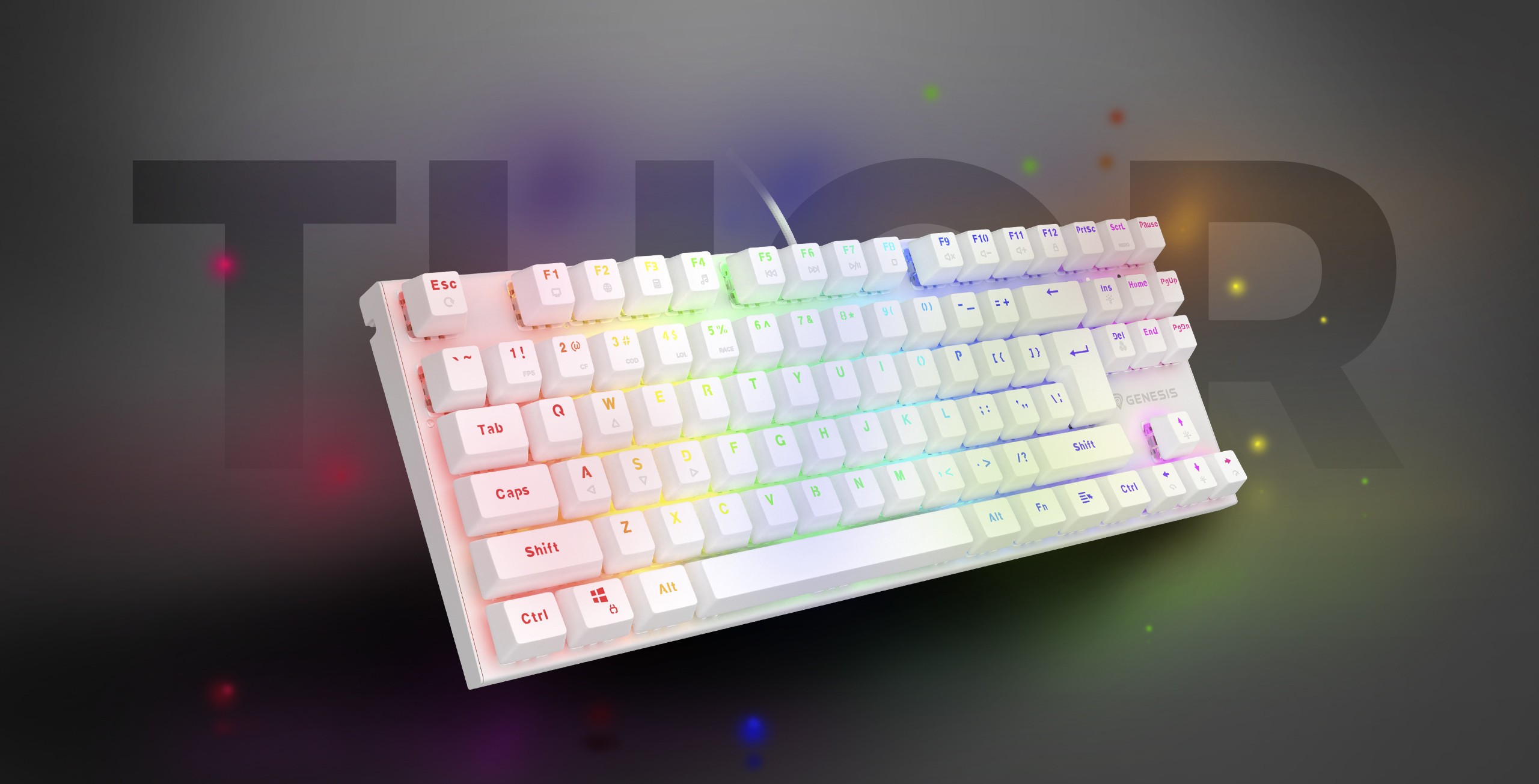 Genesis Thor 303 TKL White (Outemu Brown)