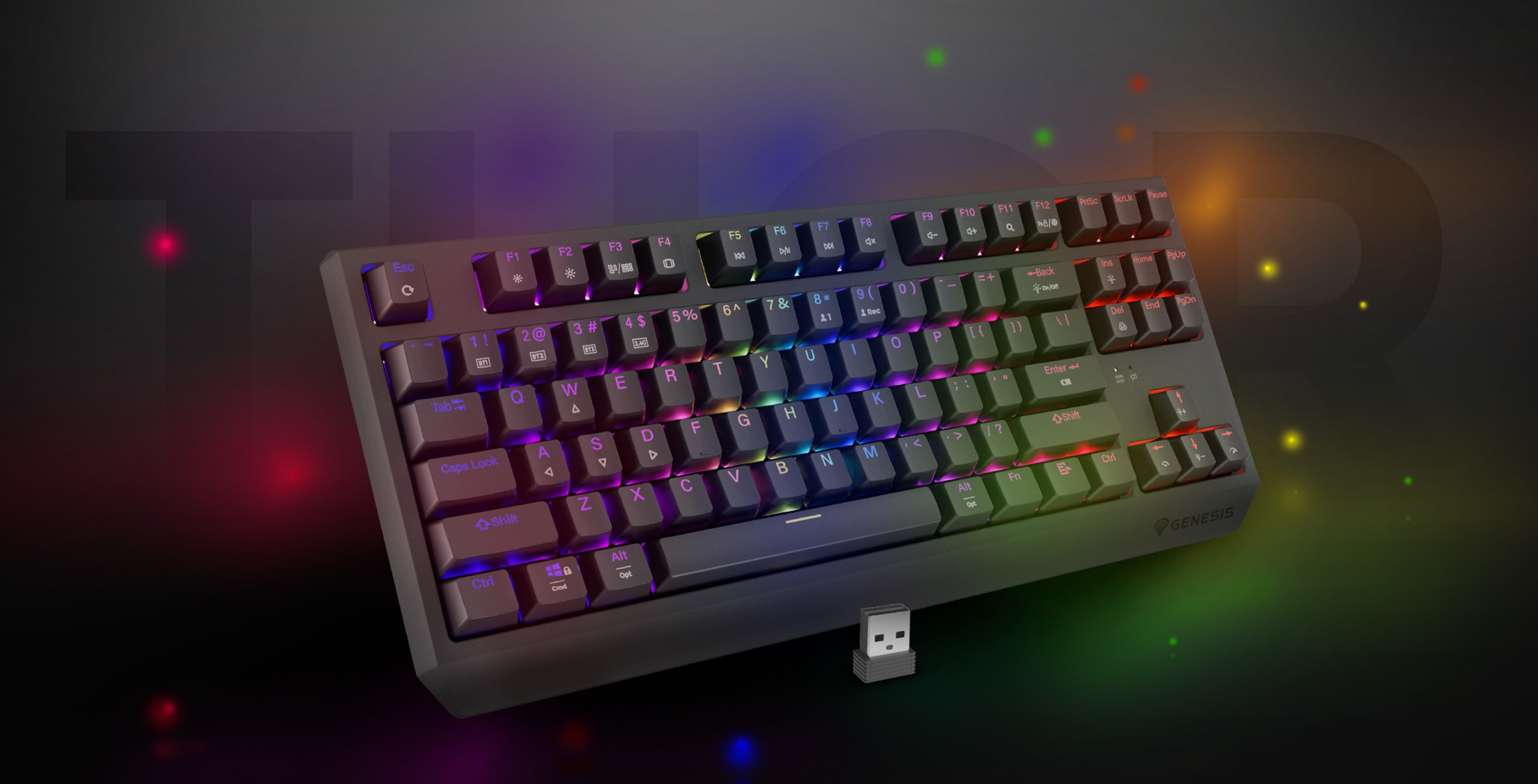 Genesis Thor 230 TKL Wireless Black (Outemu Silent Lemon)