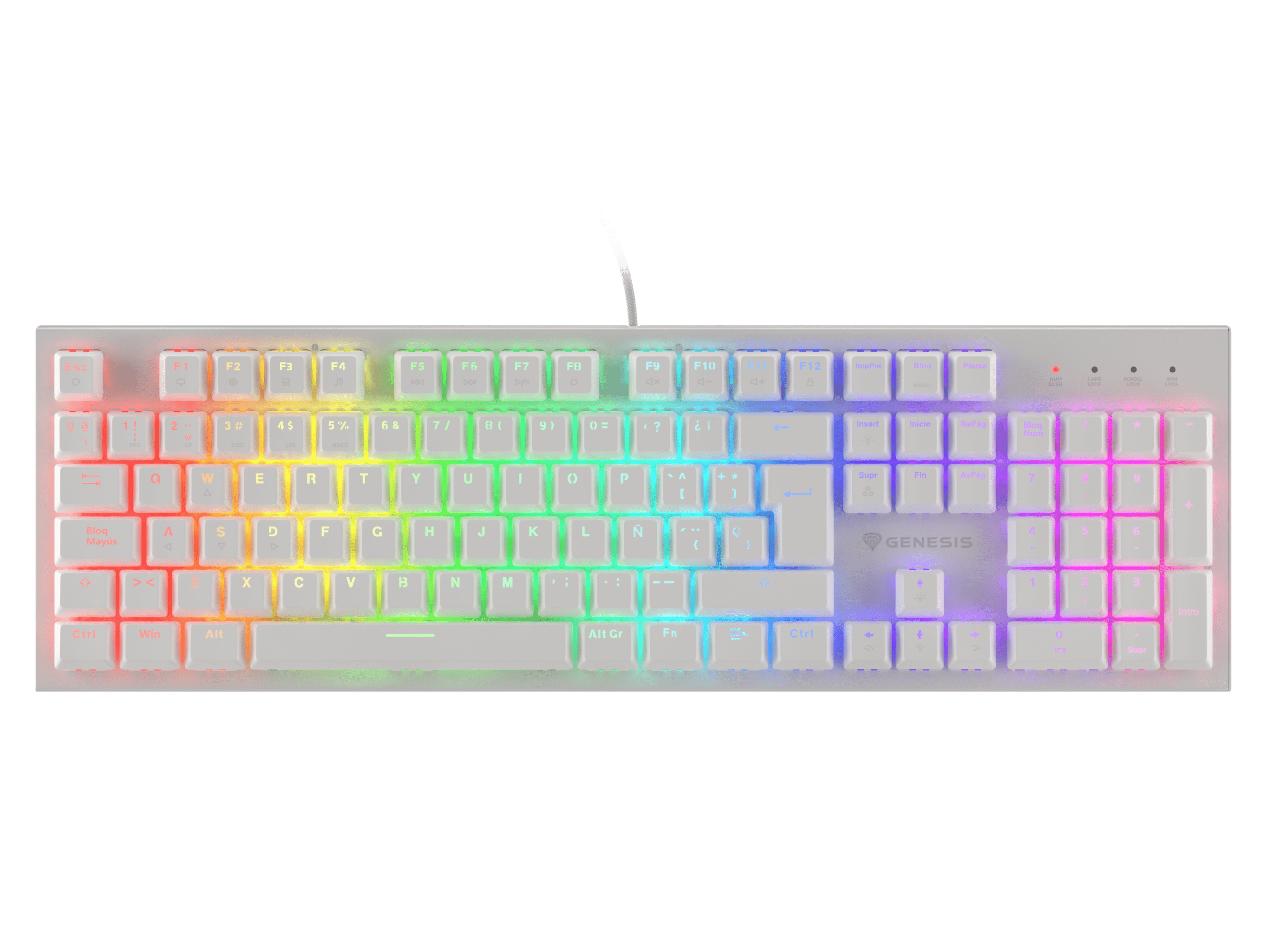 Genesis Thor 303 ES White (Outemu Brown)