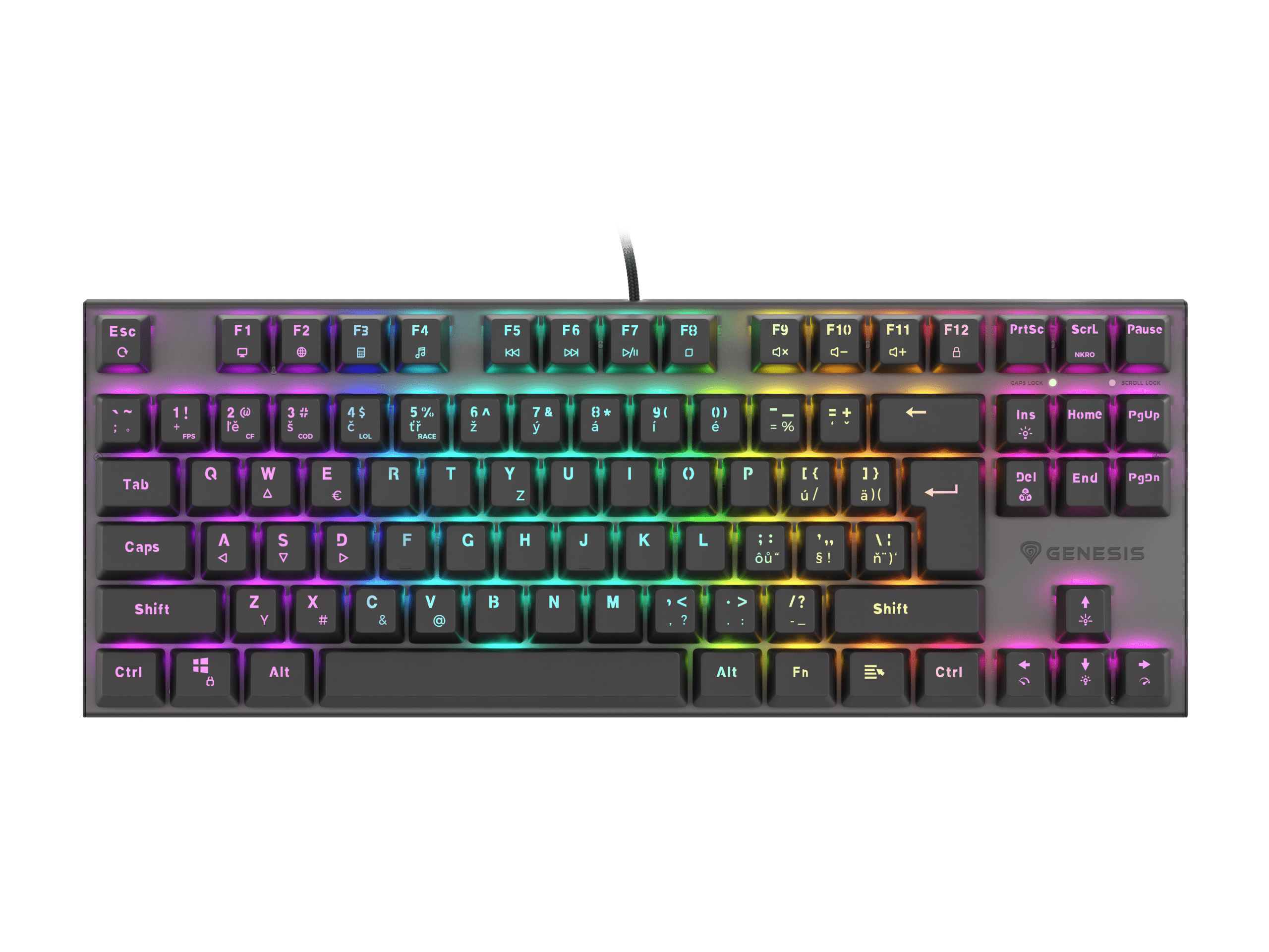 Genesis Thor 303 TKL CZ/SK Black (Outemu Red)