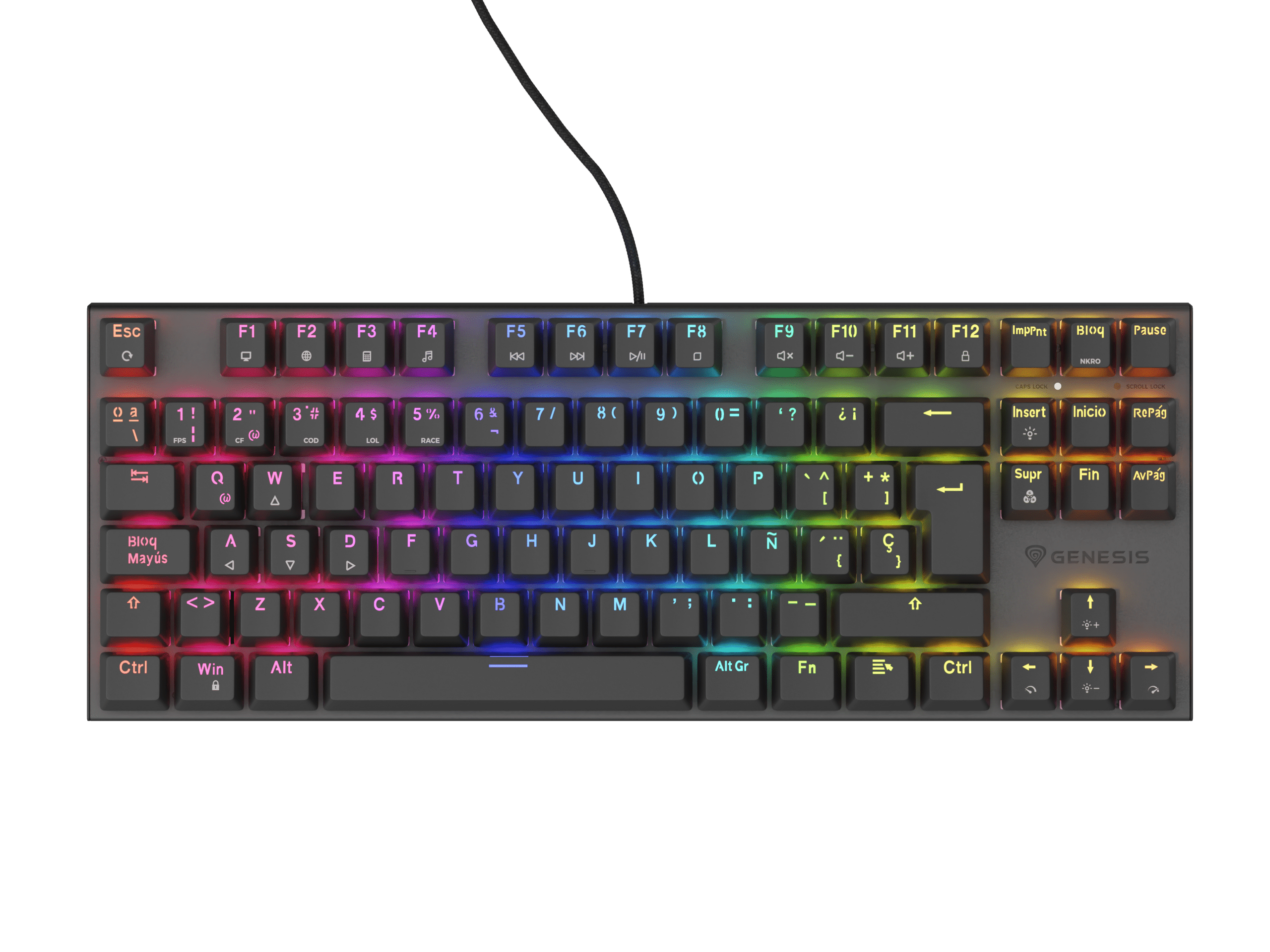 Genesis Thor 303 TKL ES Black (Outemu Peach Silent)