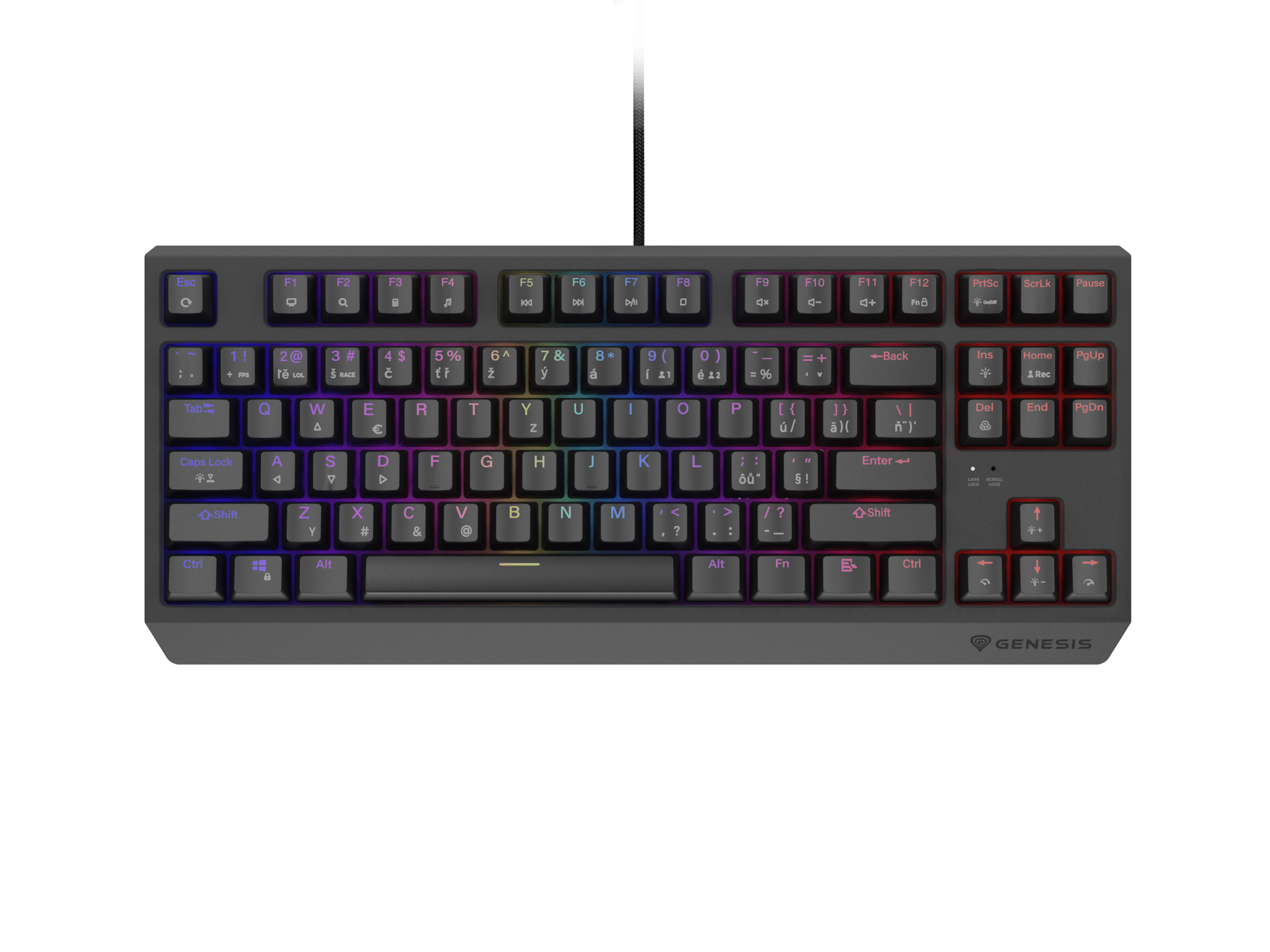Genesis Thor 230 TKL CZ/SK Black (Outemu Red)