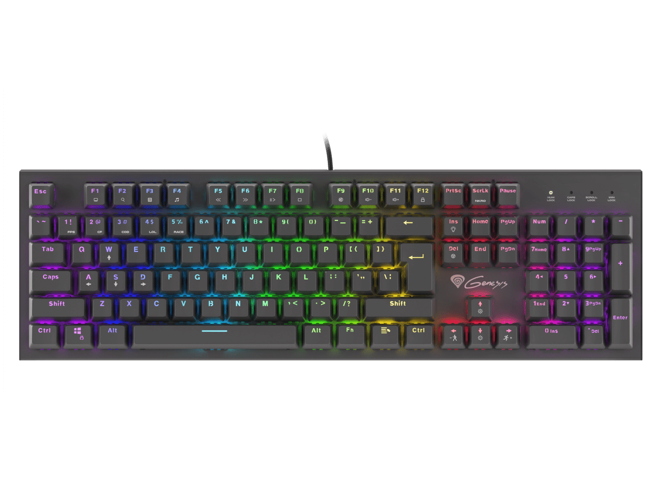 Genesis Thor 300 RGB Outemu Red