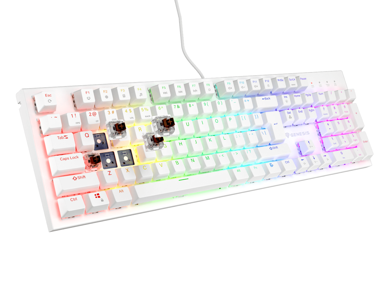 Genesis Thor 303 White (Outemu Brown)