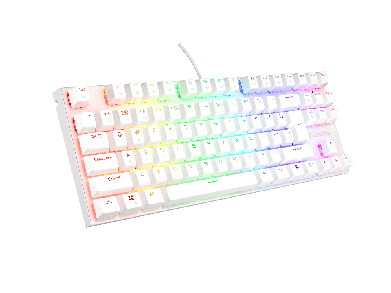 Genesis Thor 303 TKL White (Outemu Brown)