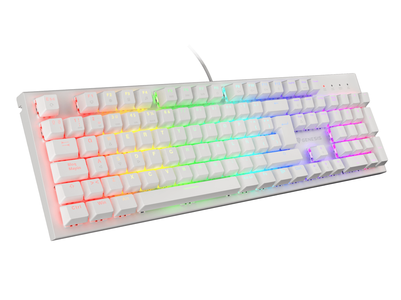Genesis Thor 303 ES White (Outemu Brown)
