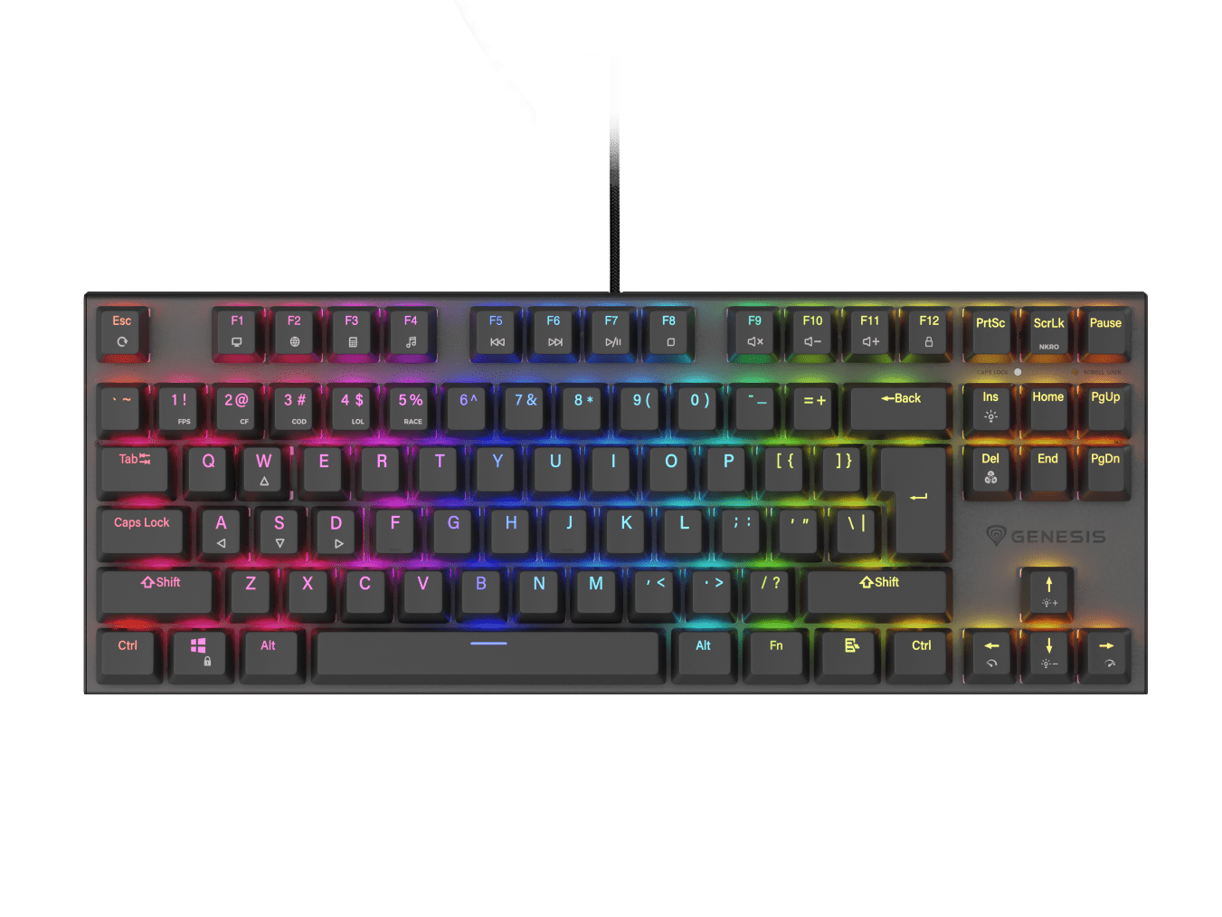 Genesis Thor 303 TKL Black (Outemu Peach Silent)