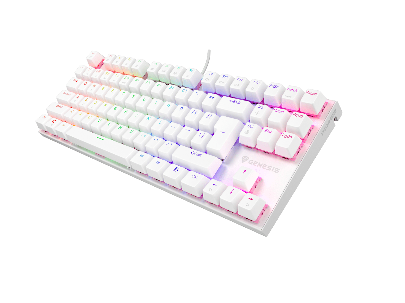 Genesis Thor 303 TKL White (Outemu Peach Silent)
