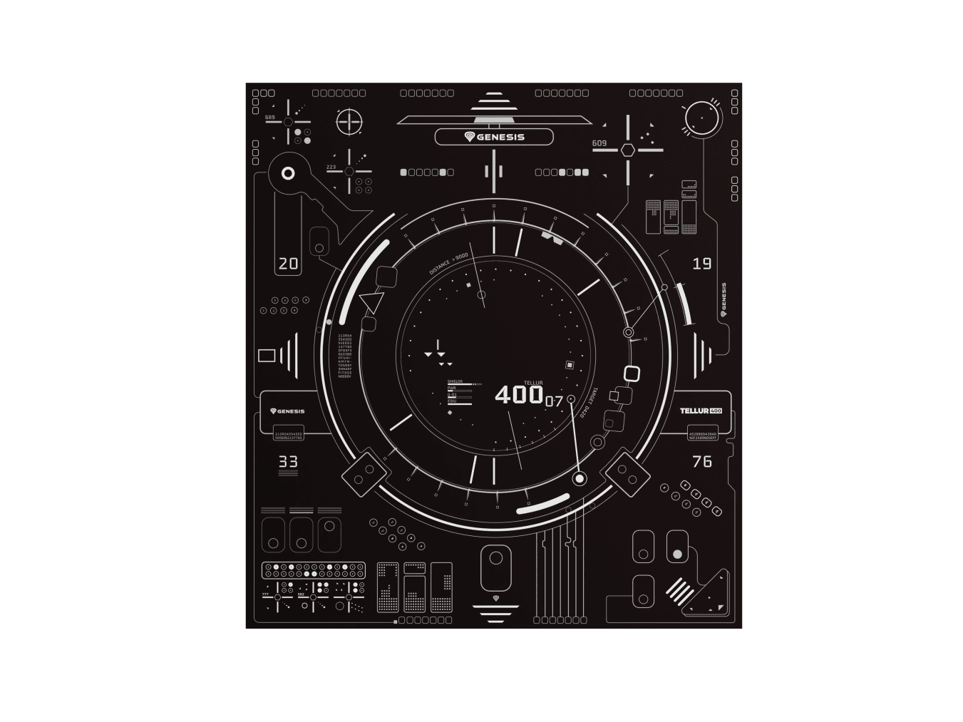 Genesis Tellur 400 Square HUD