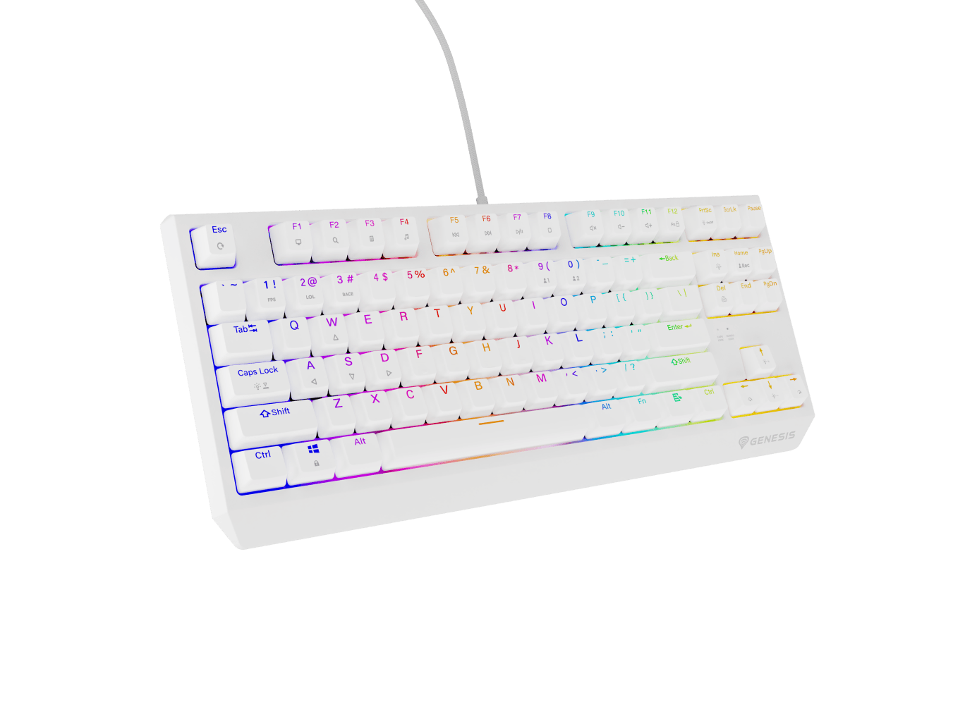 Genesis Thor 230 TKL White (Outemu Red)