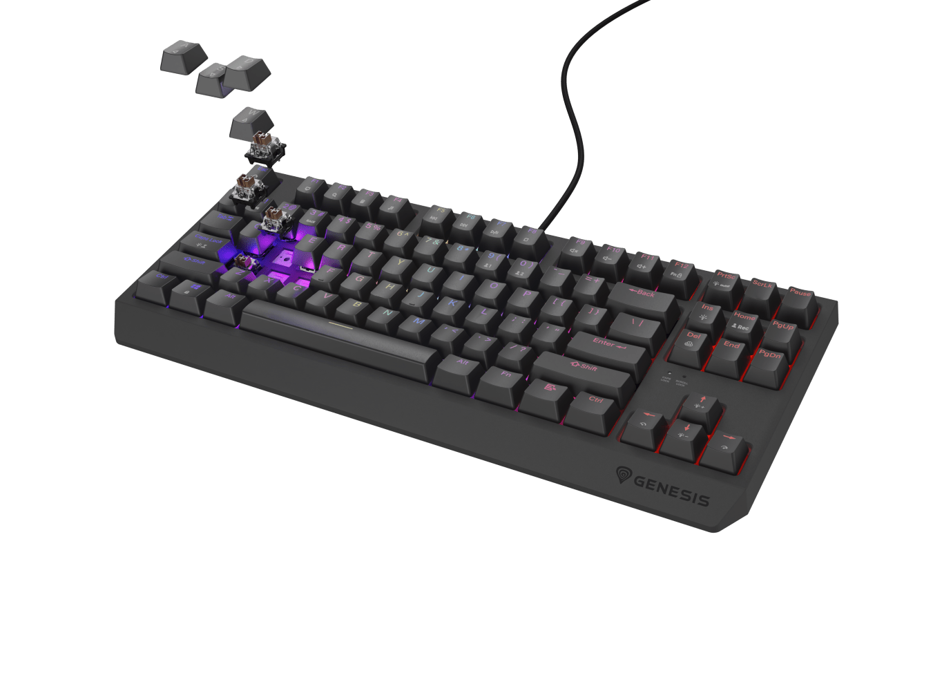 Genesis Thor 230 TKL Black (Outemu Brown)