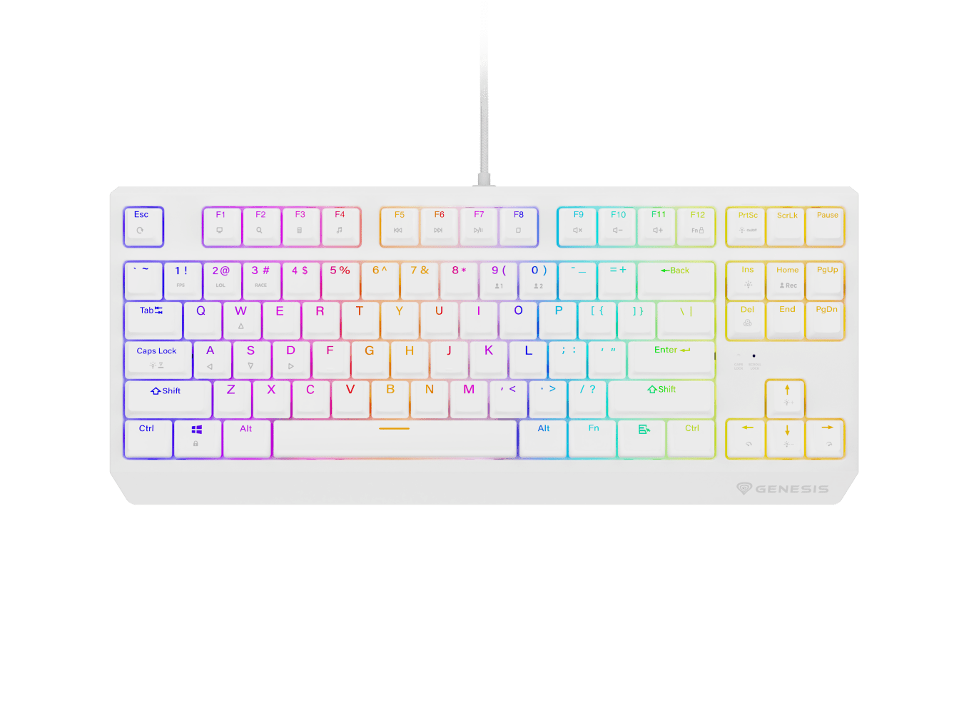 Genesis Thor 230 TKL White (Outemu Brown)