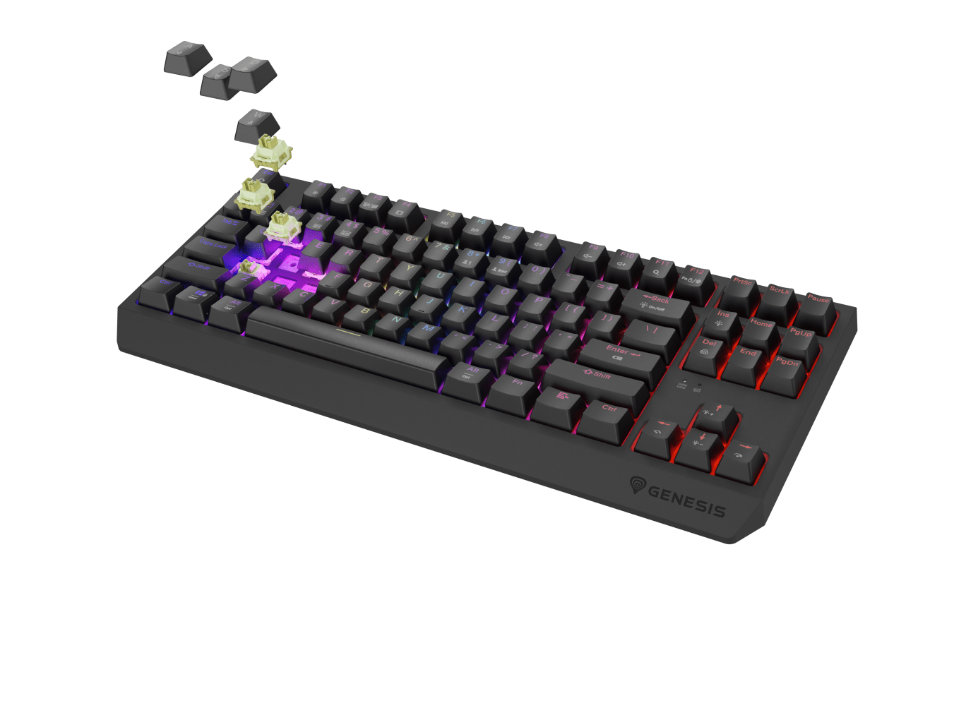 Genesis Thor 230 TKL Wireless Black (Outemu Silent Lemon)