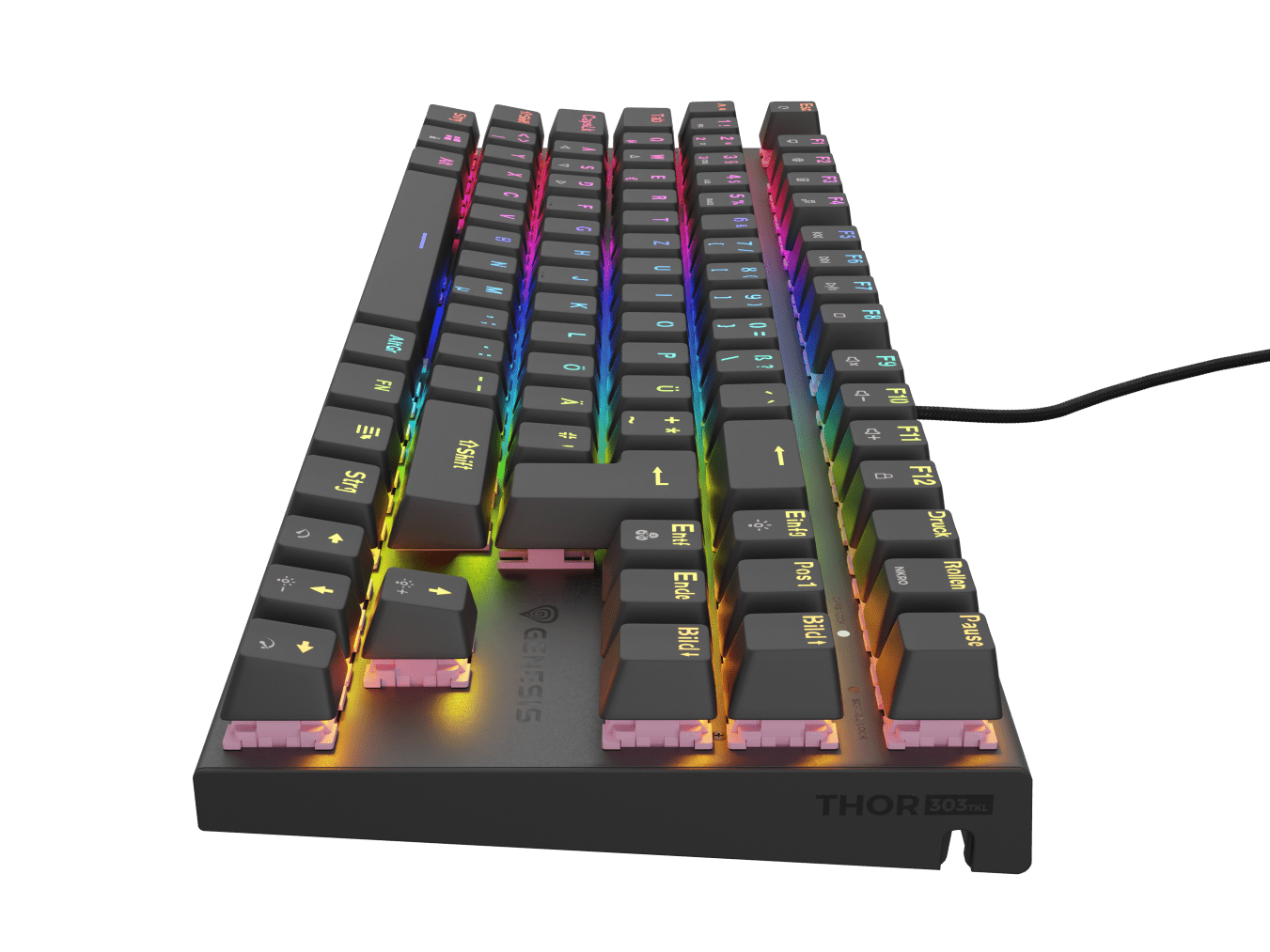 Genesis Thor 303 TKL DE Black (Outemu Peach Silent)