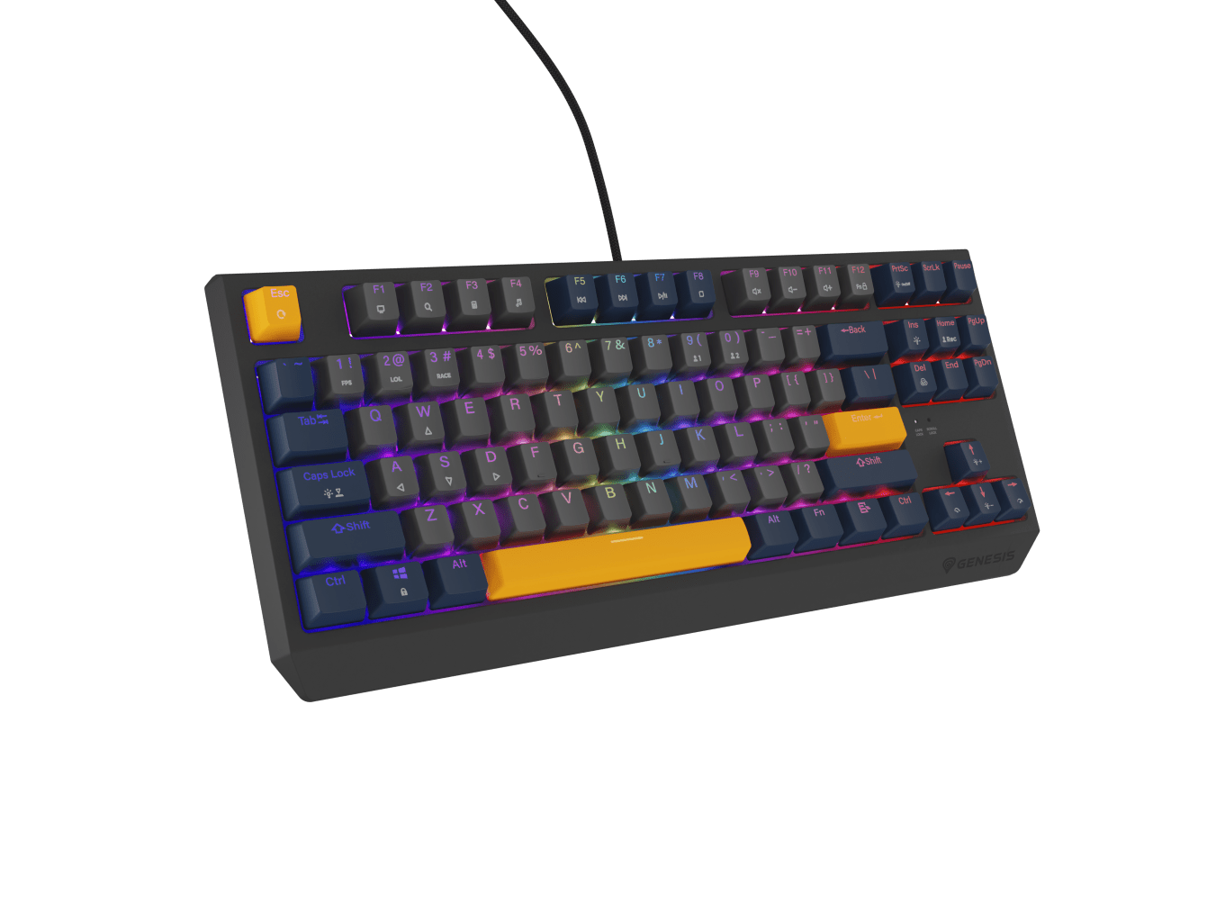 Genesis Thor 230 TKL Naval Blue Negative (Outemu Panda)