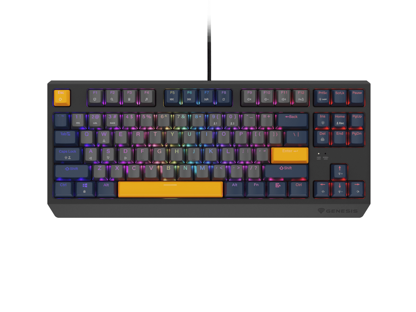 Genesis Thor 230 TKL Naval Blue Negative (Outemu Panda)