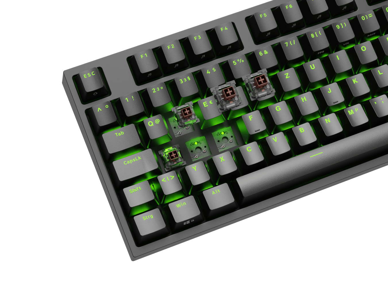 Genesis Thor 404 TKL DE Black (Kailh Box Brown V2)