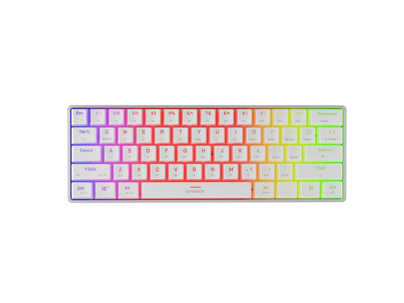 Genesis Thor 660 G2 White (Gateron Red)