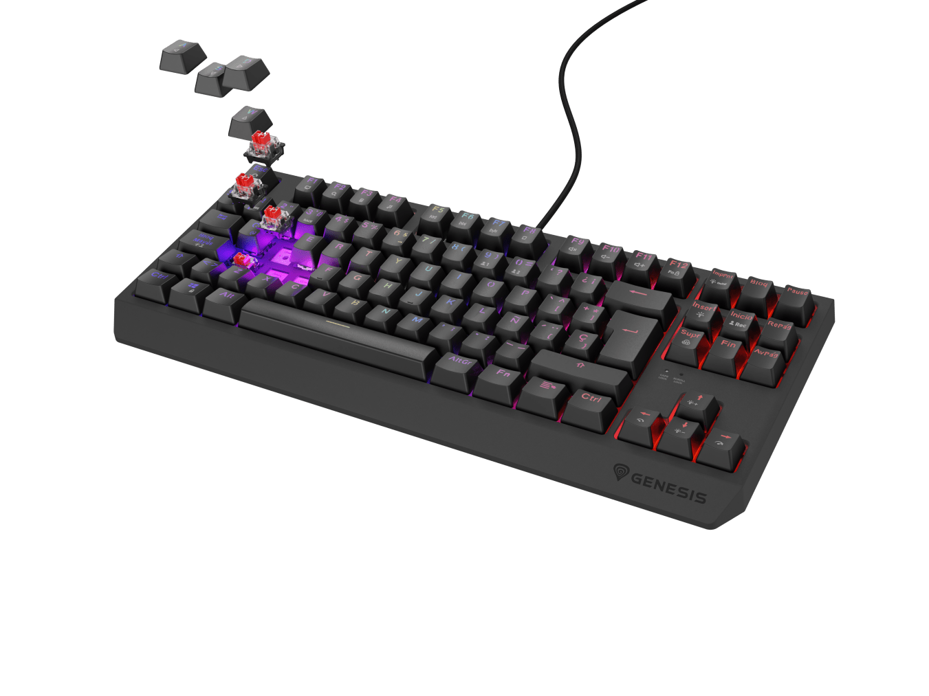 Genesis Thor 230 TKL ES Black (Outemu Red)