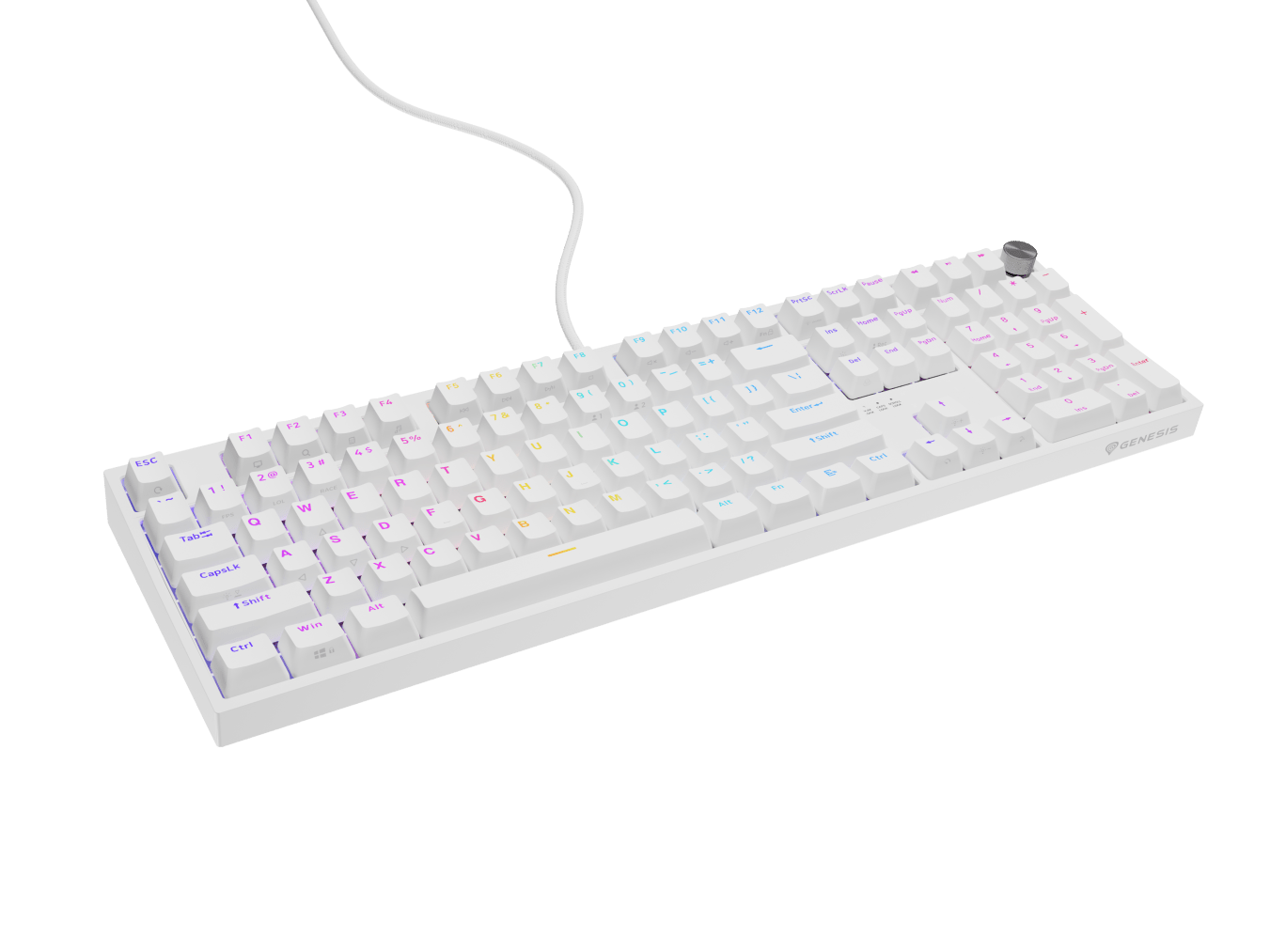 Genesis Thor 404 White (Outemu Peach Silent V3)