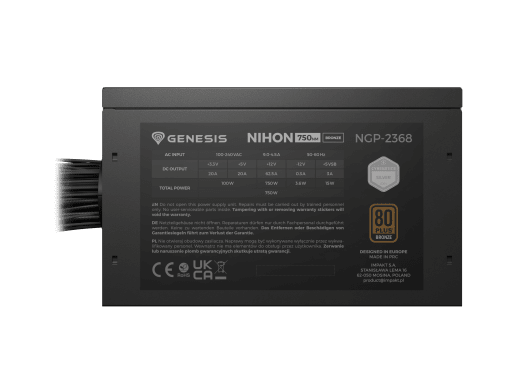 Genesis Nihon 750NM 750W - Black - 80 Bronze