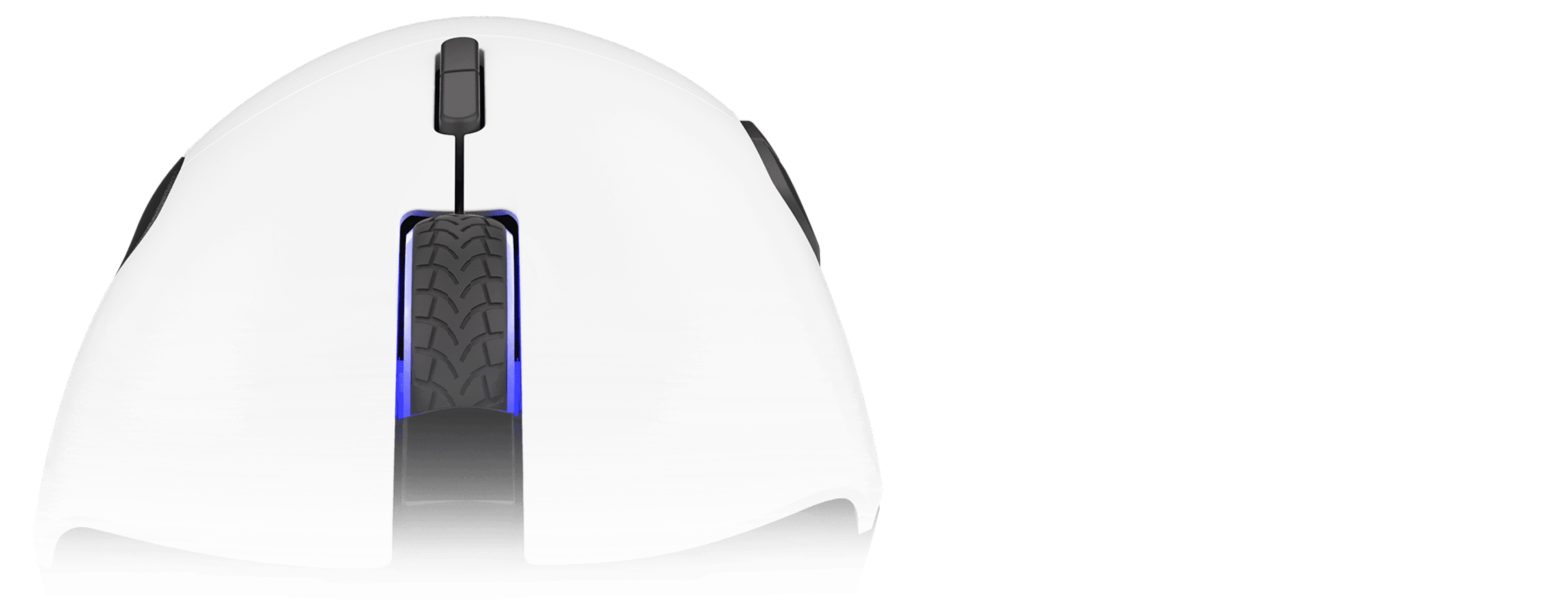 Black RGB gaming mouse featuring a sleek design, programmable buttons, and a textured scroll wheel for enhanced grip
