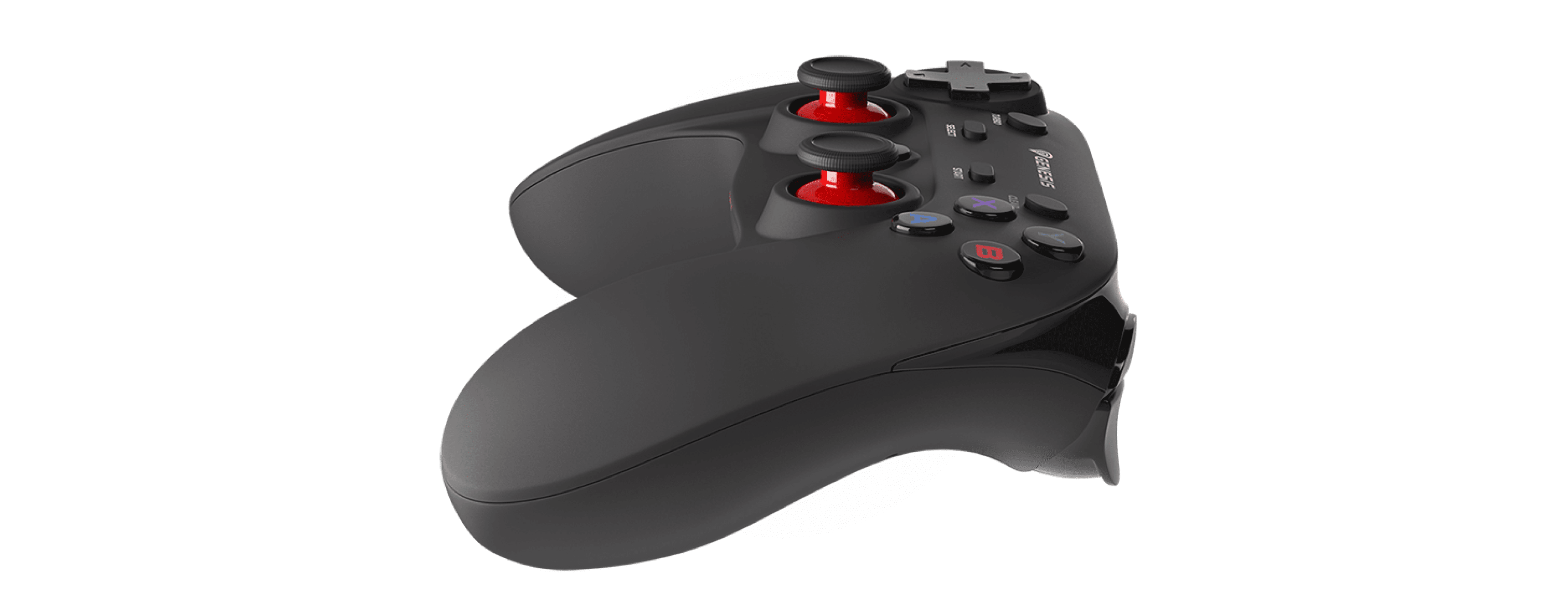 Wireless Genesis Mangan PV65 gamepad for PS3/PC, featuring dual analog sticks and ergonomic design