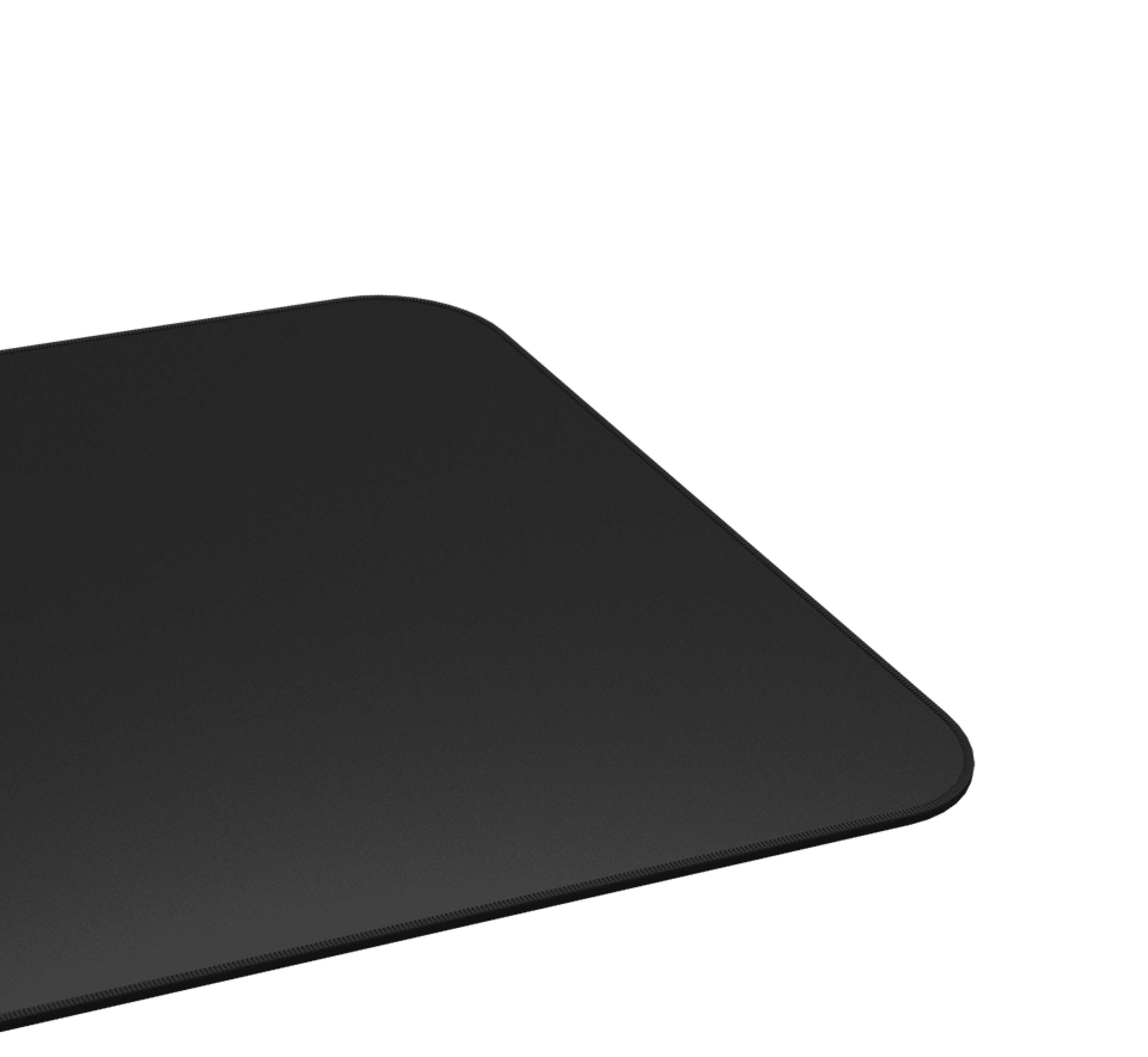 Black mouse pad with rounded corners, featuring the Genesis logo, measuring 250x210mm