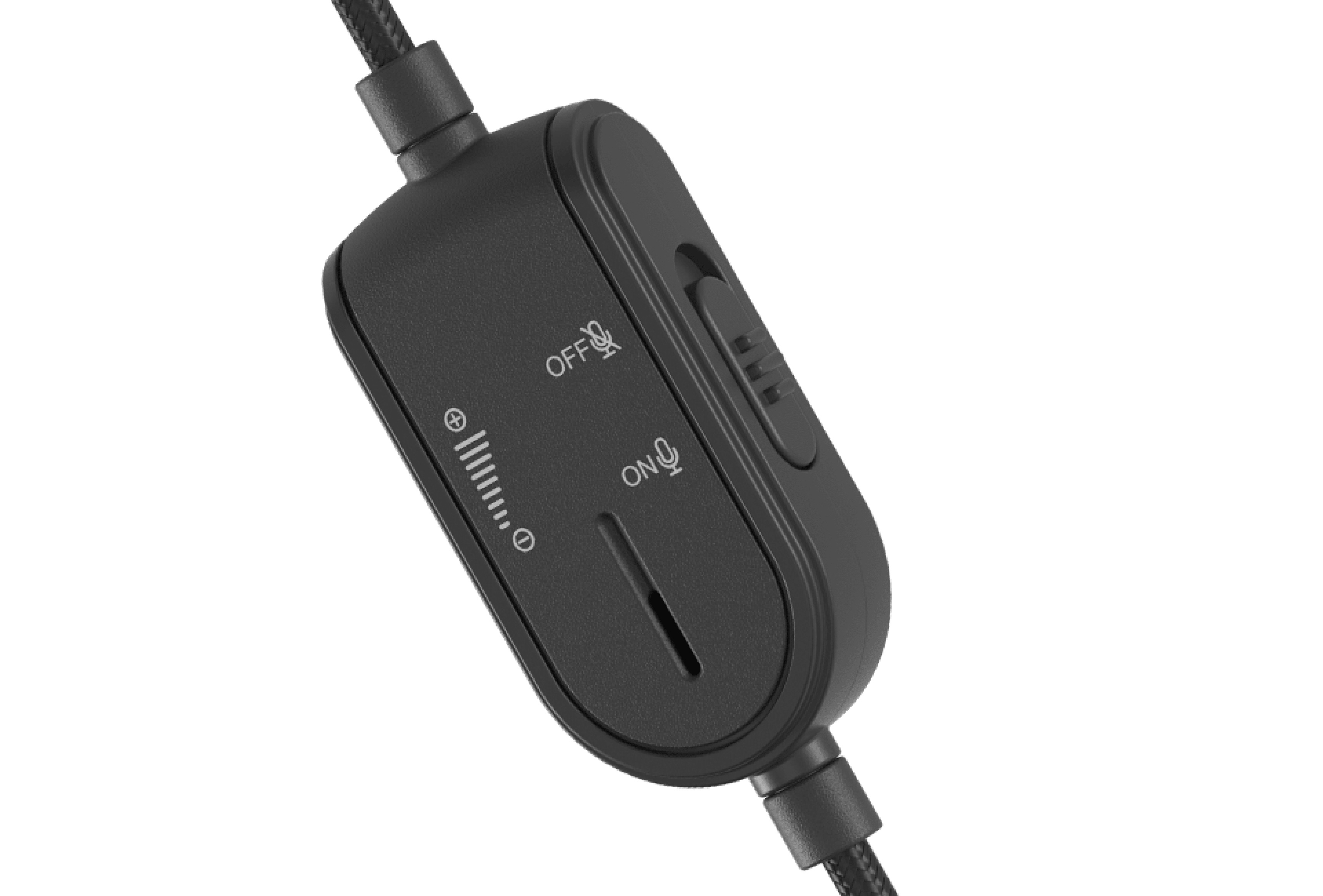 Black Genesis Argon 600 over-ear headphones with a microphone and volume control switch on the cable