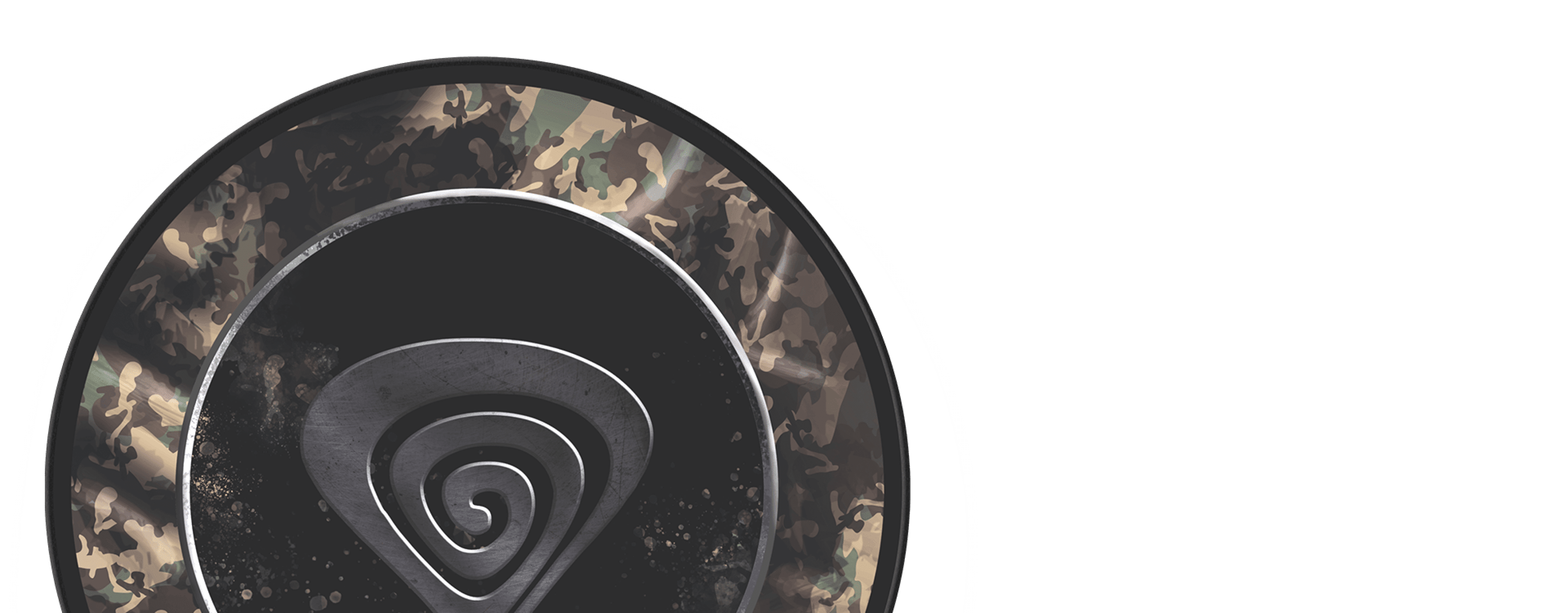 Camouflage protective mat designed for the Genesis Tellur 500 chair, 110 cm in diameter