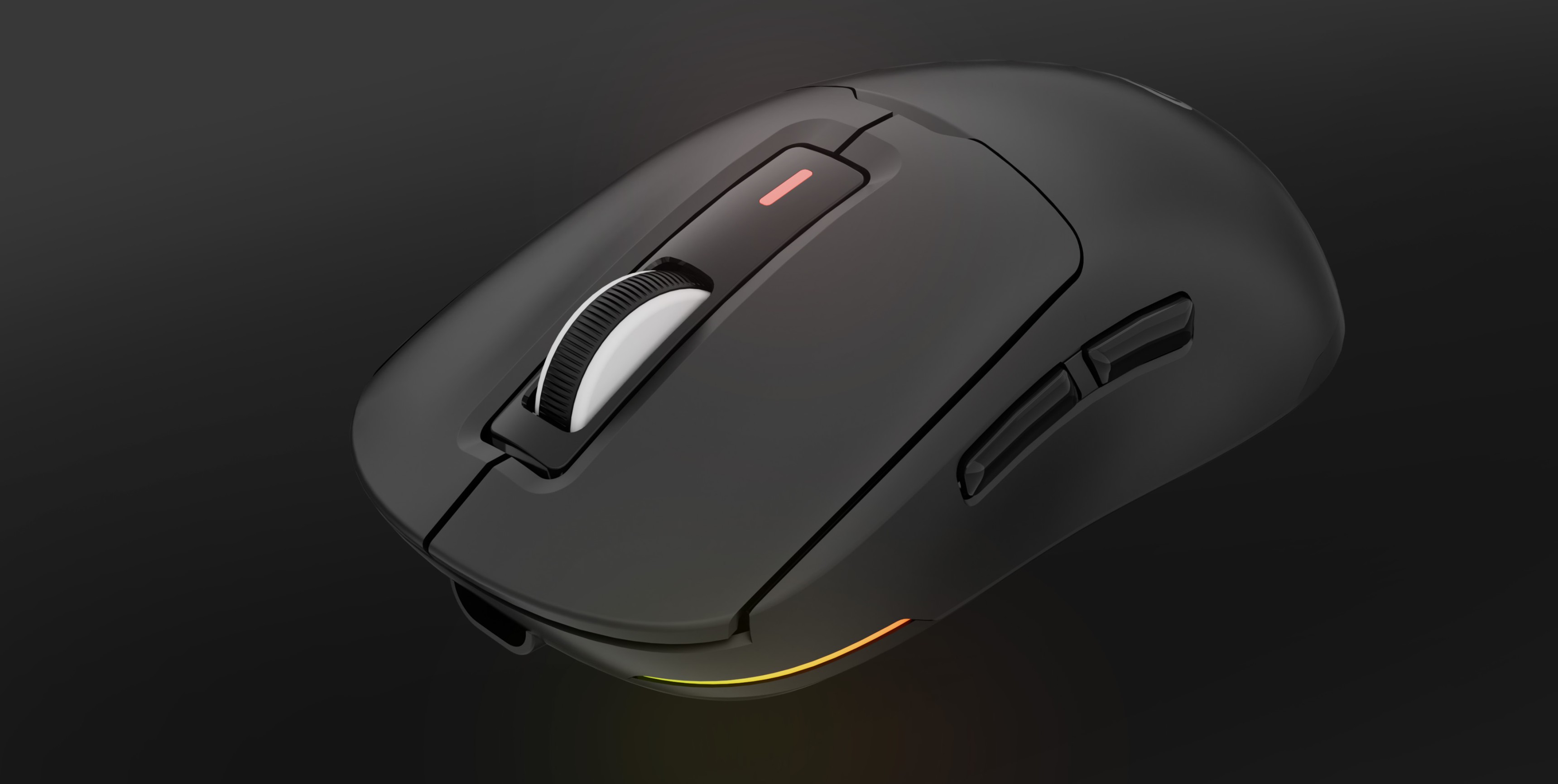 Black wireless gaming mouse Genesis Zircon 660, featuring 12,000 DPI, with customizable buttons and RGB lighting