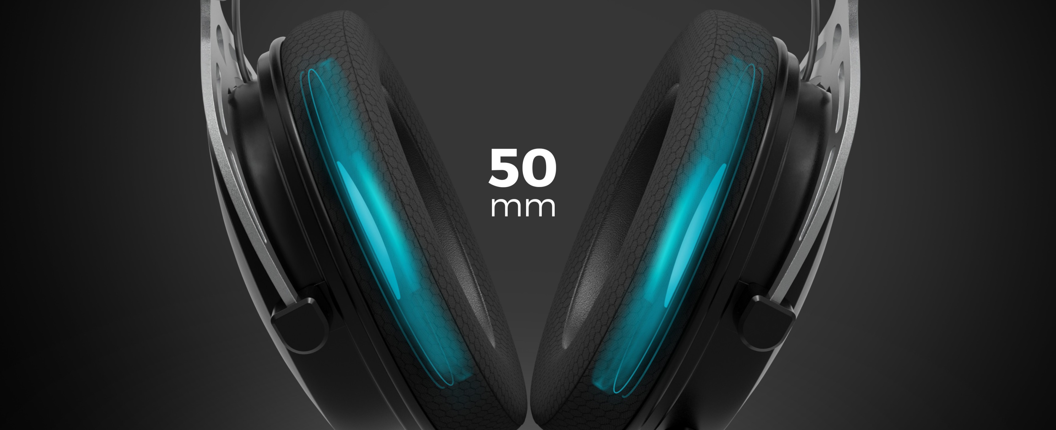 Black Genesis Toron 531 over-ear headphones with a microphone, featuring 50 mm drivers and a sleek design
