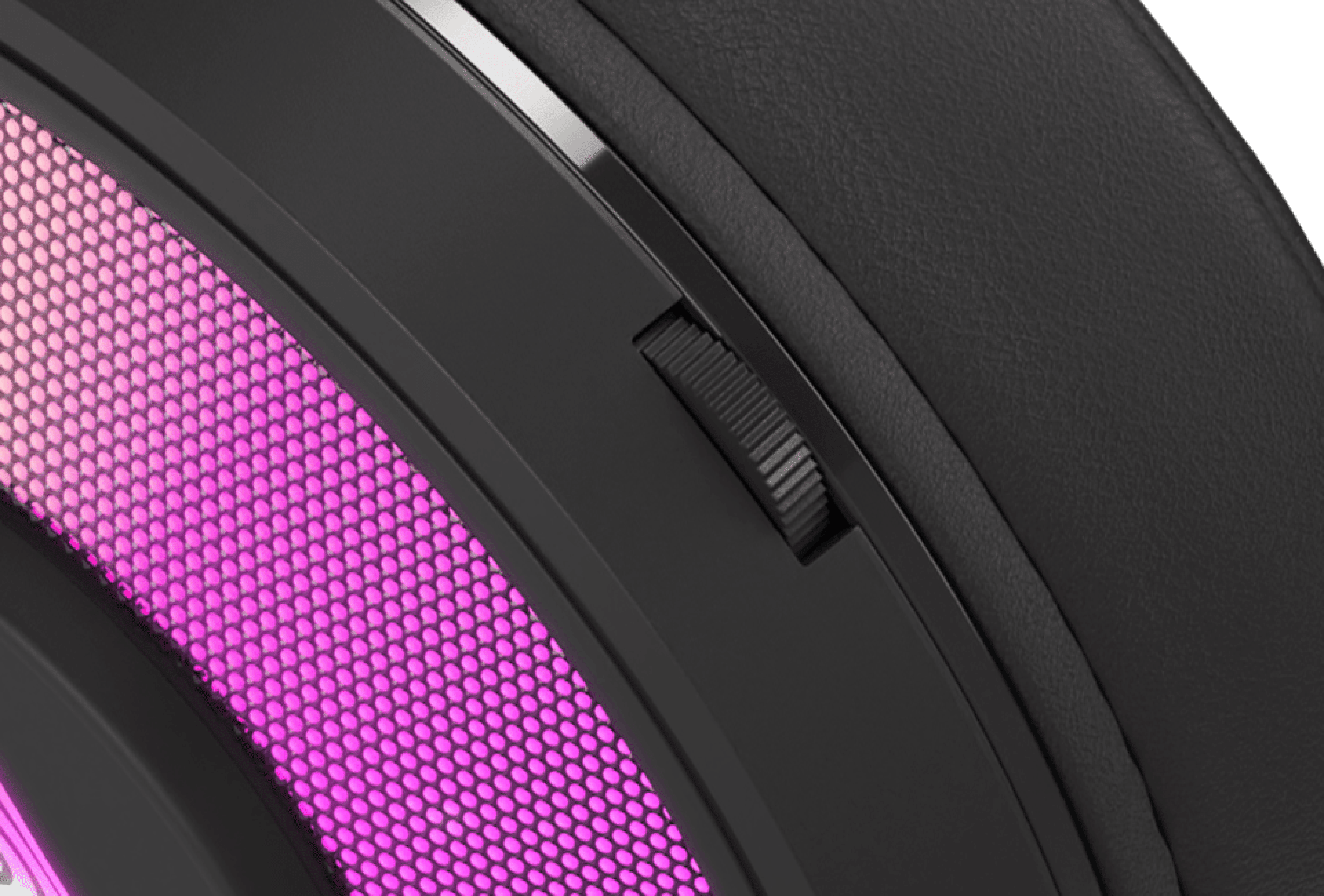 Close-up of a circular device with a textured surface and a rotating control dial.
