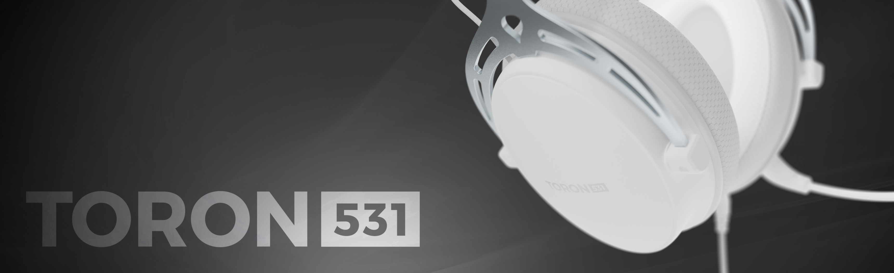 White over-ear headphones with a microphone and sleek design