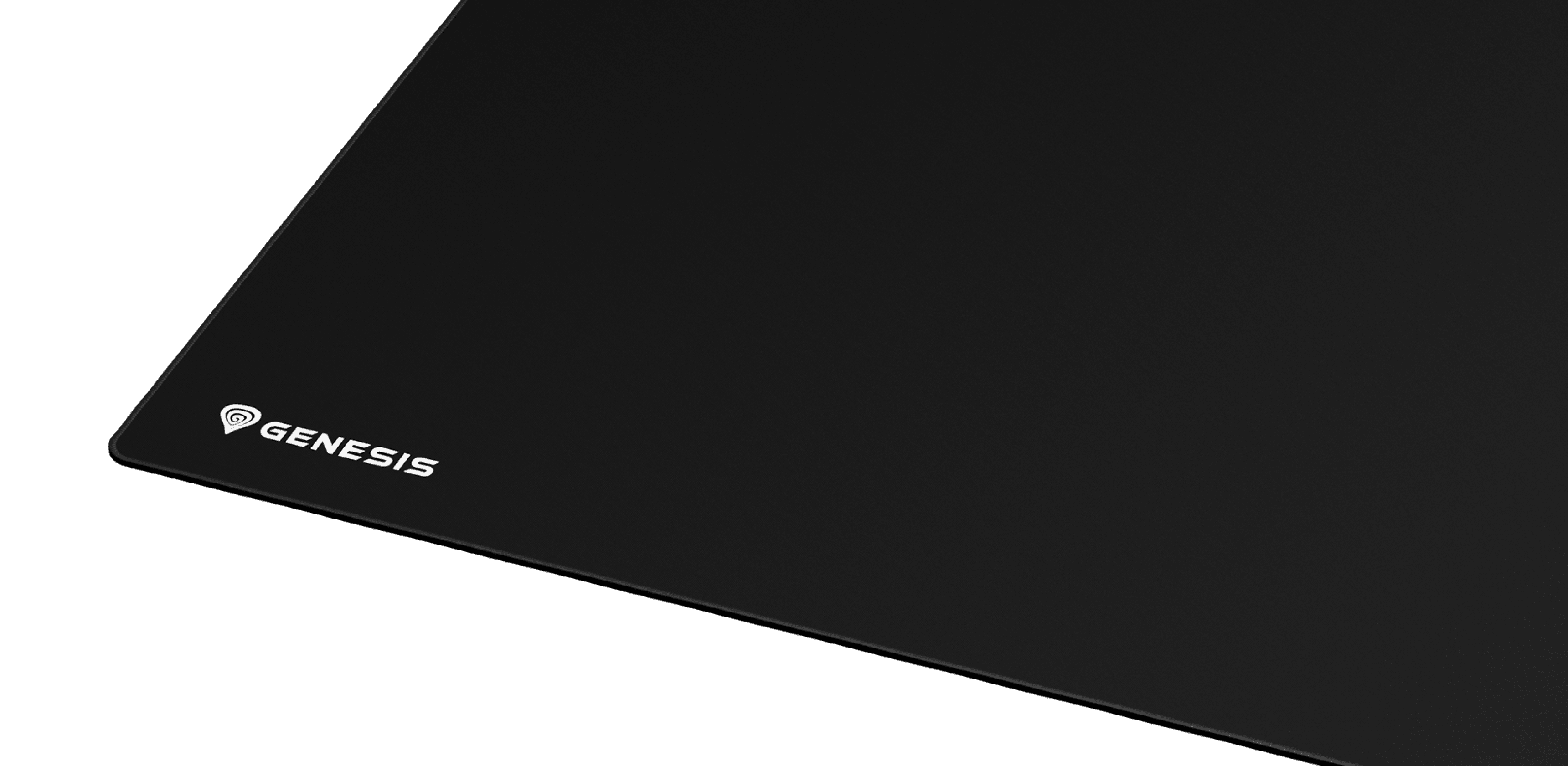 Black Genesis Carbon 700 XL mousepad made of Cordura, measuring 450x400mm, featuring a sleek surface and logo detail