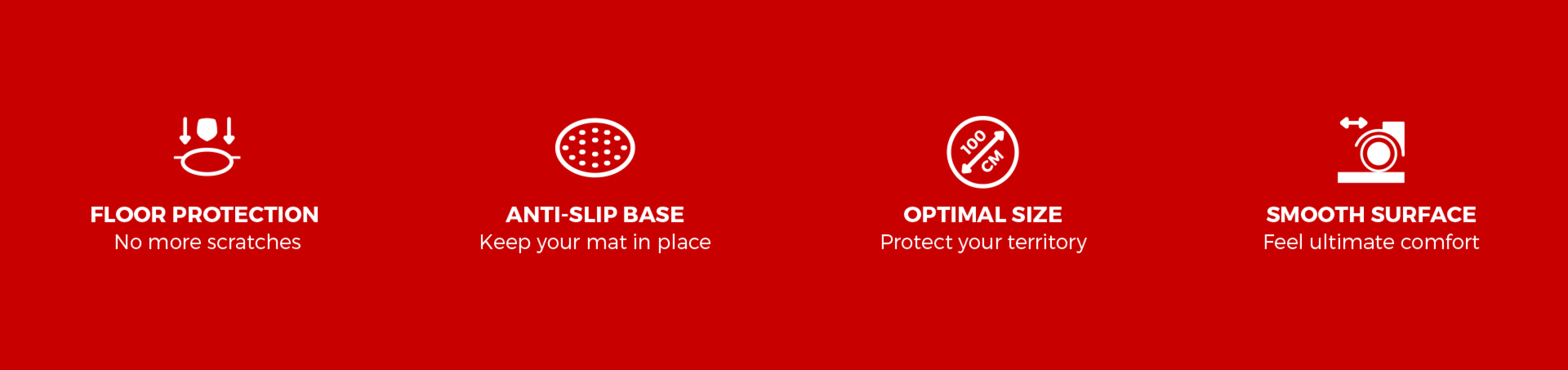 Round protective mat for Genesis Tellur 400 chair, 100 cm in lava color featuring anti-slip base and smooth surface for comfort